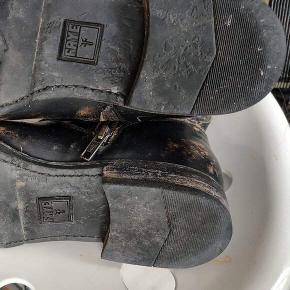 Black Boots Frye ankle Boots size 8.5B woman's/7man's - Picture 6 of 7